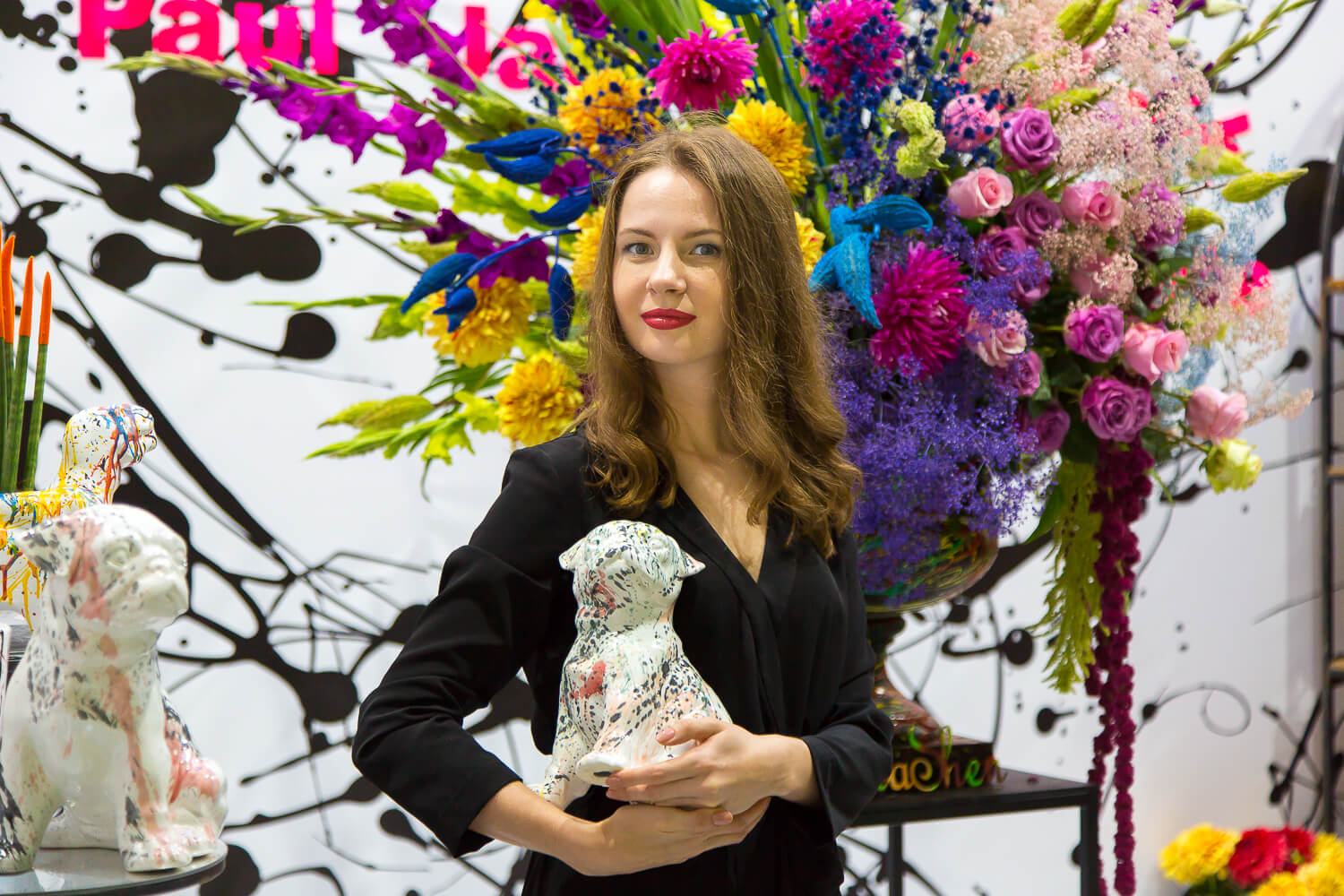 Стенд LoraShen на событии Ukrainian Fashion Week "Inspired by Jackson Pollock"